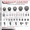 Service Caster 3'' Gray Poly Swivel 1-1/8'' Expanding Stem Caster with Brake SCC-EX20S314-PPUB-TLB-118 - alternate 2